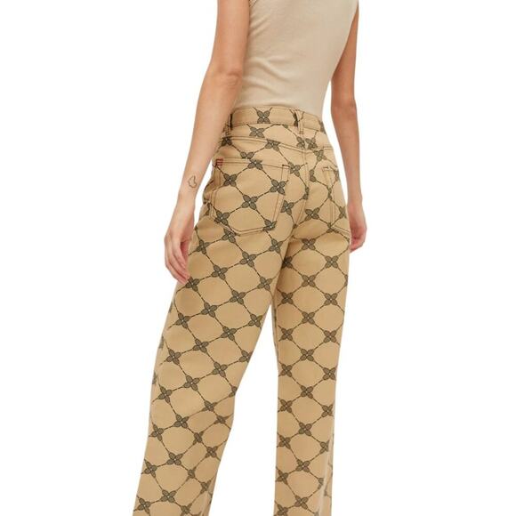 NEW BDG Urban Outfitters High and Wide Jeans in Tennis Print SZ 26 - Picture 5 of 16